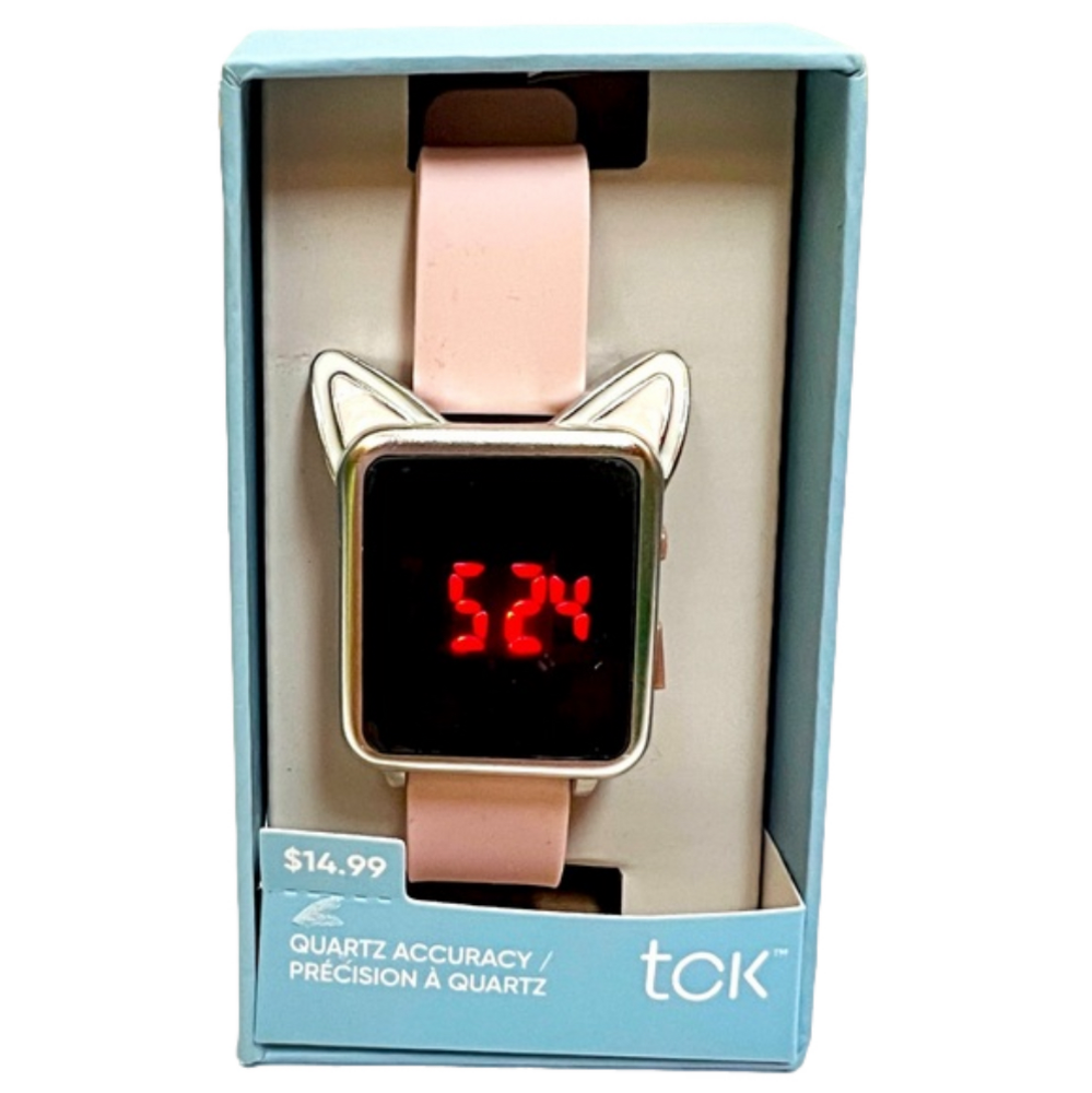 🆕 Cat ears on a digital watch 🆕